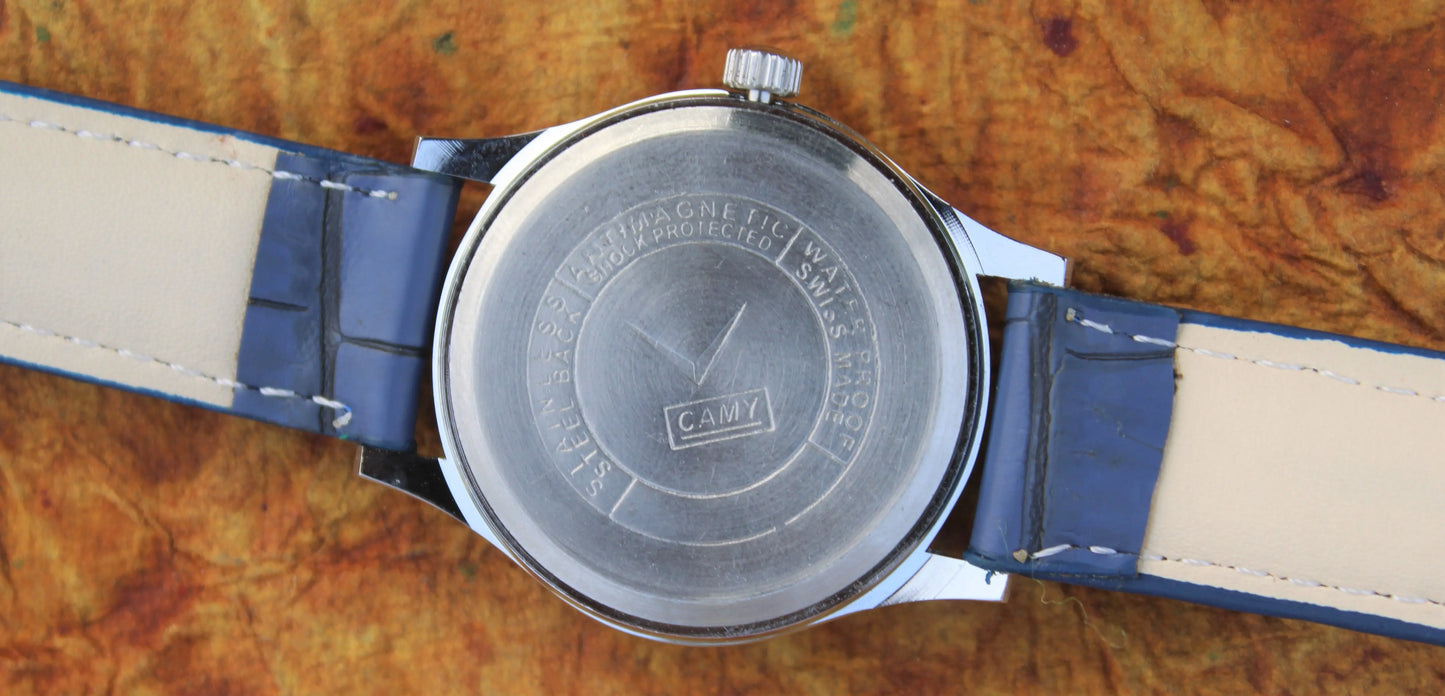 Camy Geneva 17 Jewels ST96 Vintage Mechanical Hand Wind Swiss Made Wristwatch - Genuine Vintage Watches