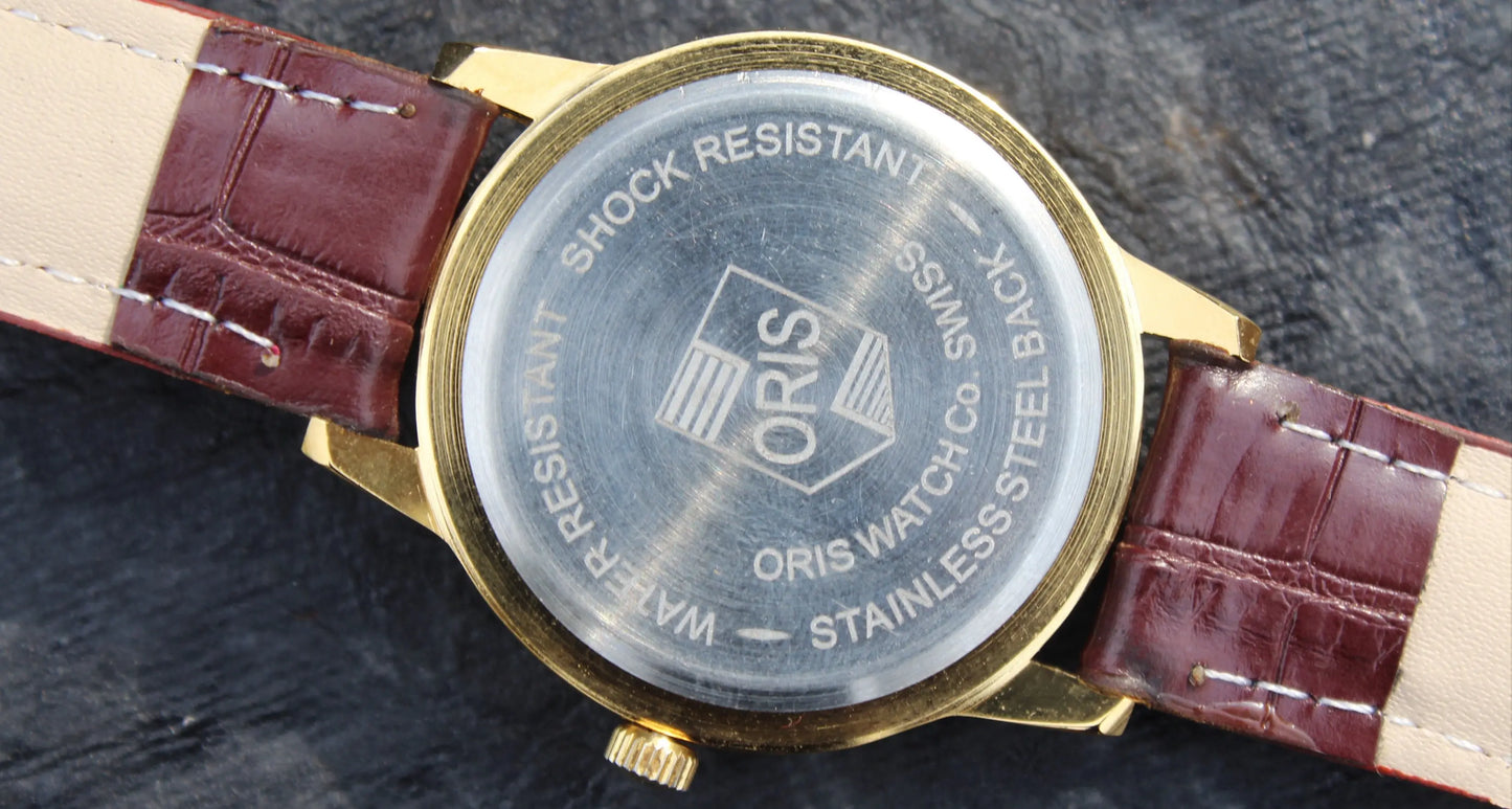Oris Vintage 17 Jewels FHF ST96 Mechanical Hand Wind Swiss Made Wristwatch - Genuine Vintage Watches