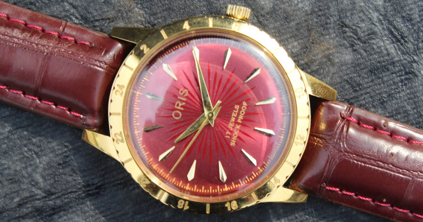 Oris Vintage 17 Jewels FHF ST96 Mechanical Hand Wind Swiss Made Wristwatch - Genuine Vintage Watches