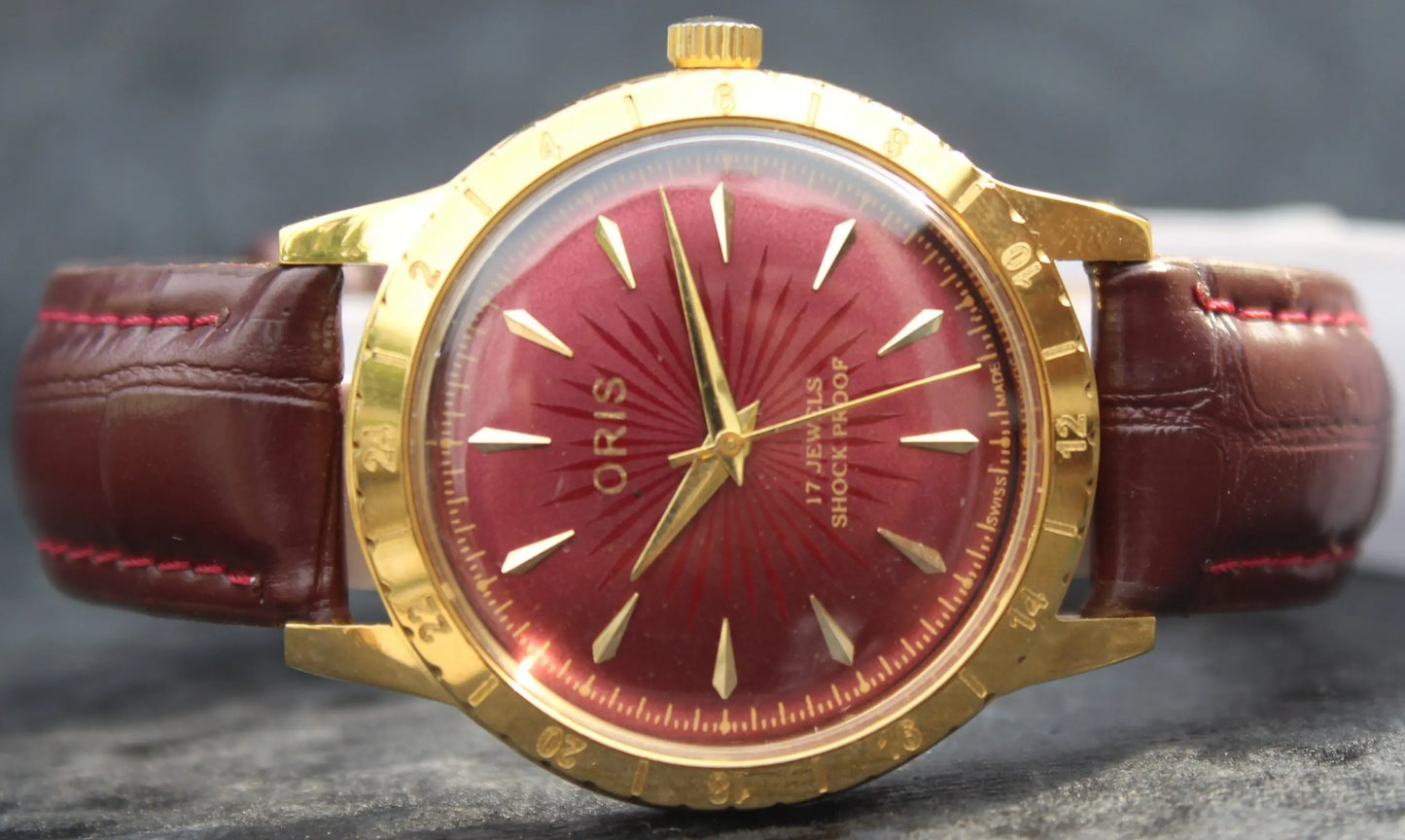 Oris Vintage 17 Jewels FHF ST96 Mechanical Hand Wind Swiss Made Wristwatch - Genuine Vintage Watches