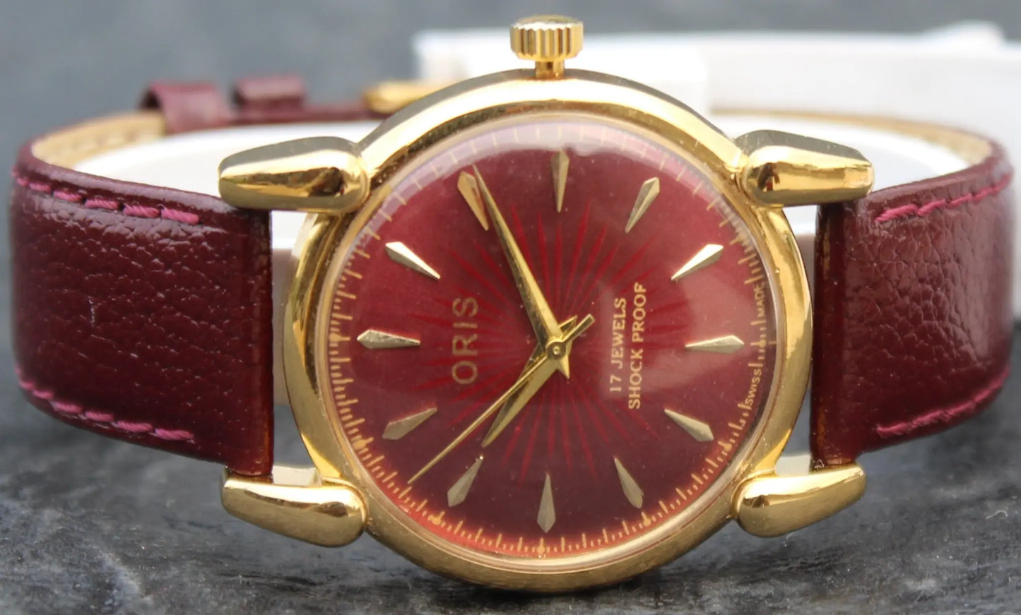 Oris Mechanical Wristwatch 17 Jewels FHF ST96 Hand Wind Swiss Made Movement - Genuine Vintage Watches