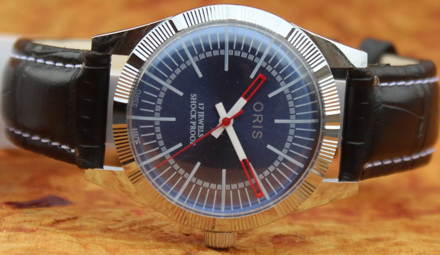 Mechanical Vintage Watch ORIS 17 Jewels FHF ST96 Hand Wind Swiss Made Movement - Genuine Vintage Watches