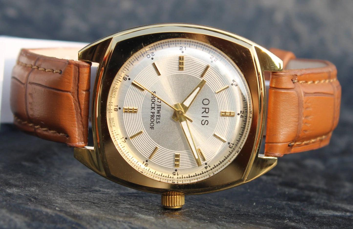 Hand Winding Watch ORIS Vintage 17 Jewels FHF ST96 Mechanical Hand Wind Swiss Made - Genuine Vintage Watches