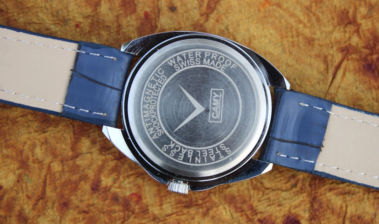 Camy ST96 17 Jewels Mechanical Vintage Hand Wind Swiss Made Wristwatch - Genuine Vintage Watches