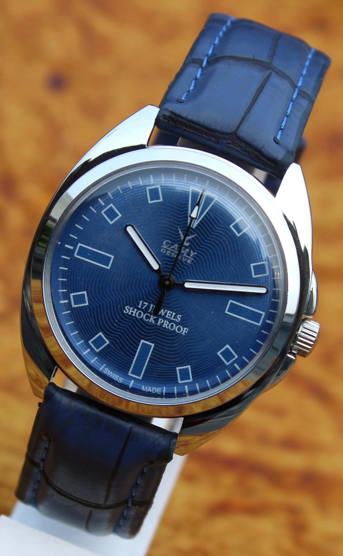 Camy ST96 17 Jewels Mechanical Vintage Hand Wind Swiss Made Wristwatch - Genuine Vintage Watches
