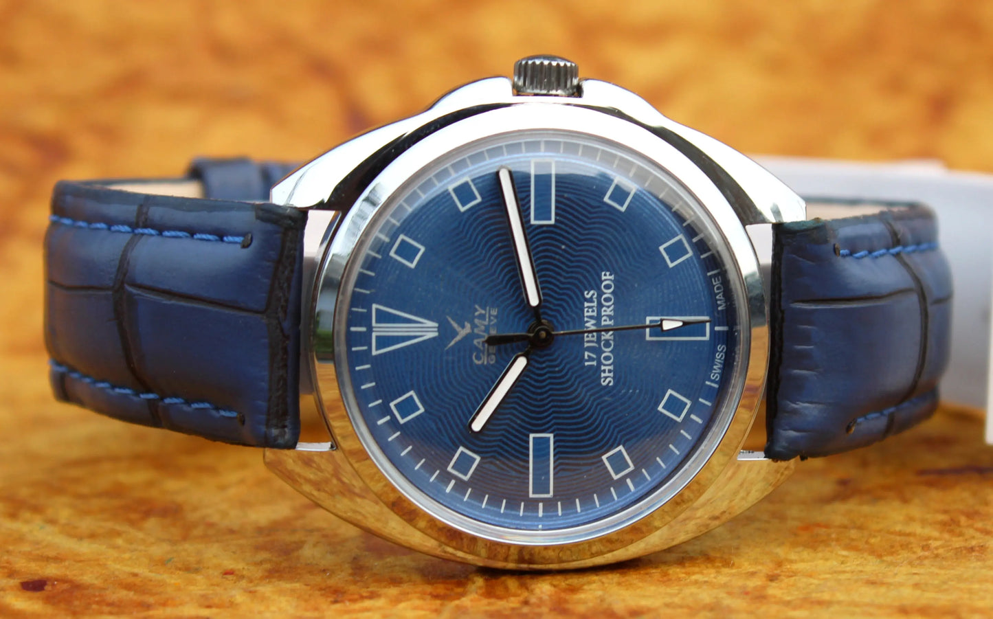 Camy ST96 17 Jewels Mechanical Vintage Hand Wind Swiss Made Wristwatch - Genuine Vintage Watches
