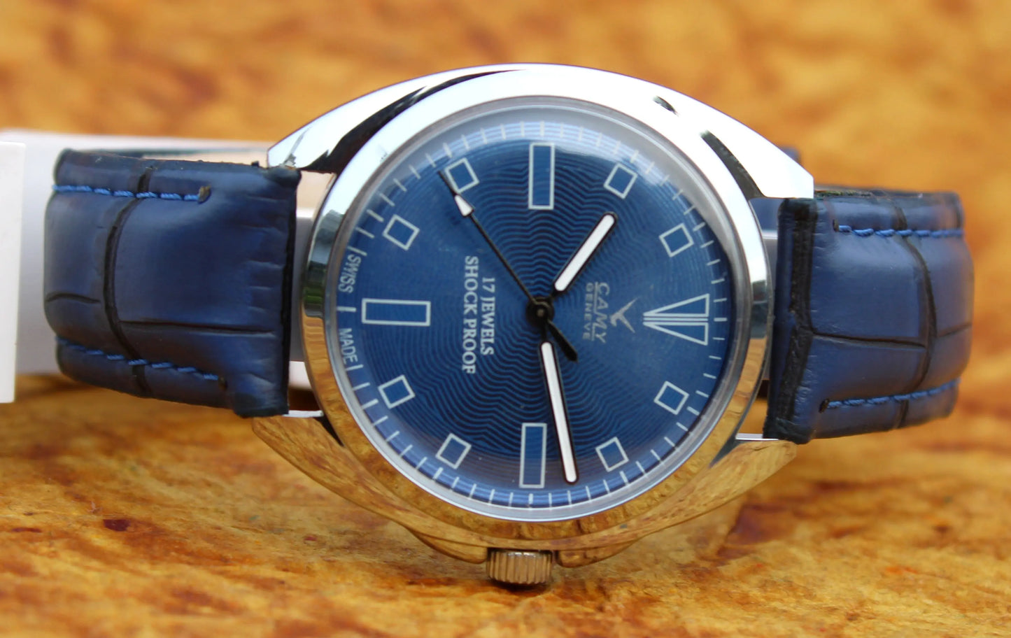 Camy ST96 17 Jewels Mechanical Vintage Hand Wind Swiss Made Wristwatch - Genuine Vintage Watches