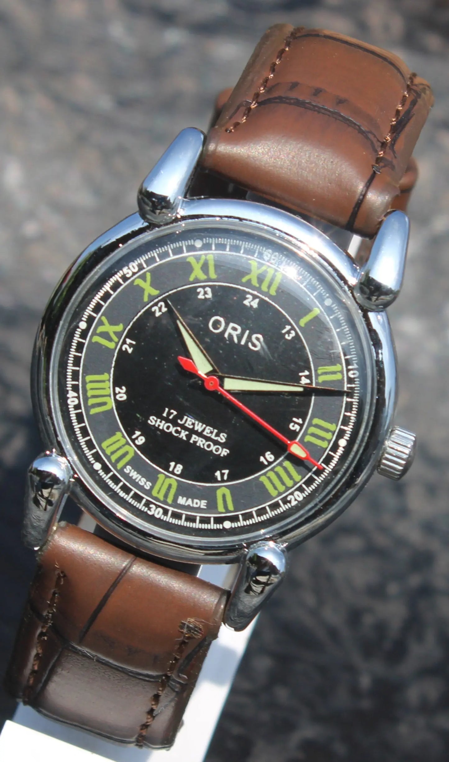 ORIS Mechanical Watch 17 Jewels FHF ST96 Hand Winding Swiss Made Movement - Genuine Vintage Watches