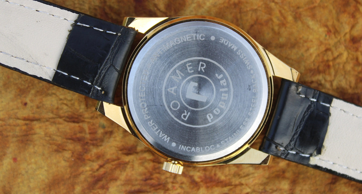 Antique Vintage Roamer ST96 17 Jewels Mechanical Hand Winding Wristwatch - Genuine Vintage Watches