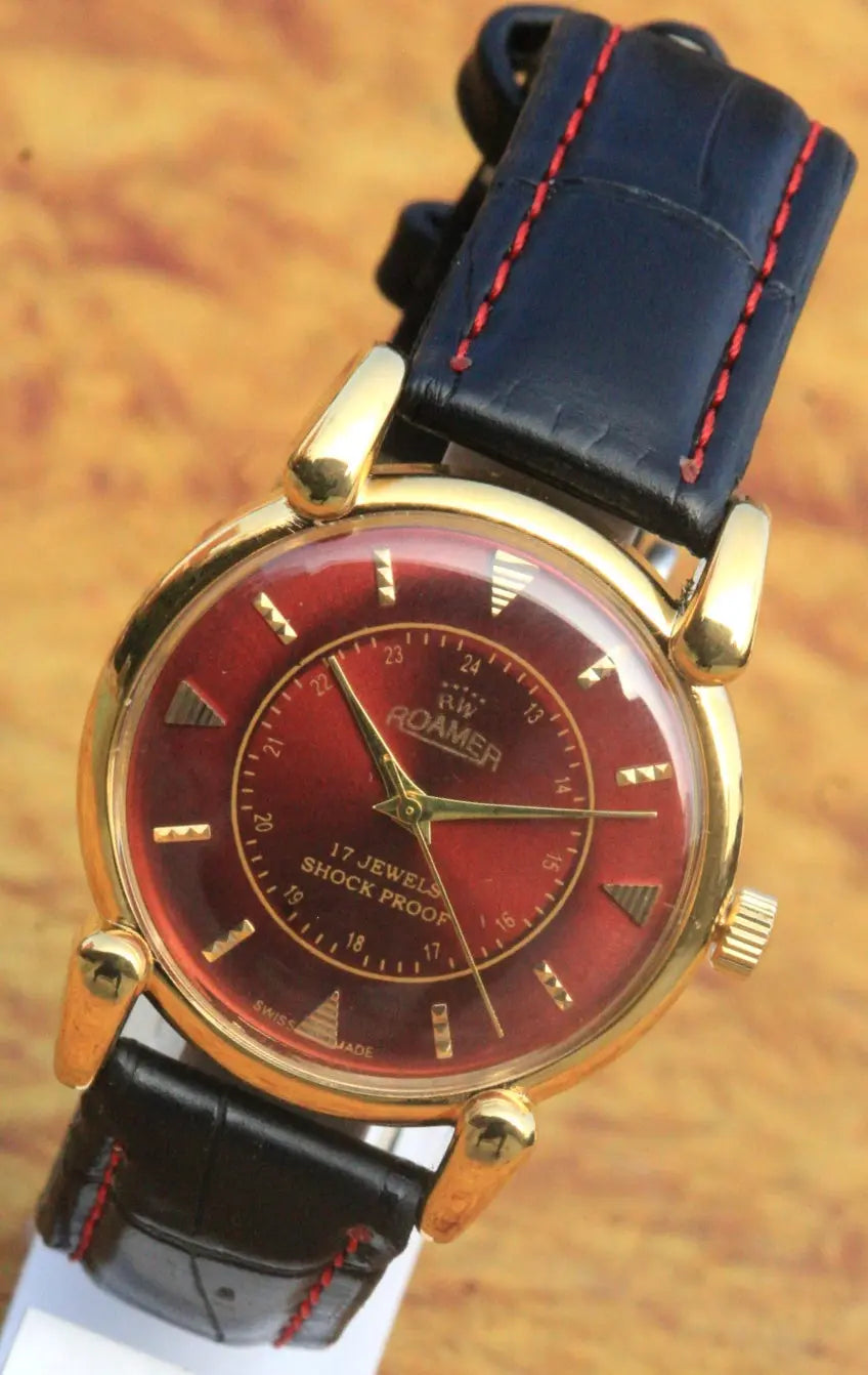 Roamer Vintage ST96 17 Jewels Hand Winding Swiss Made Wristwatch - Genuine Vintage Watches