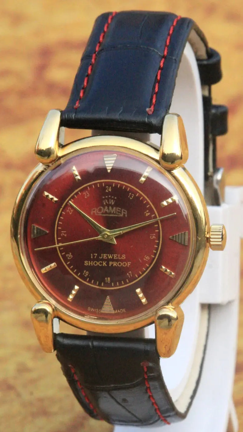 Roamer Vintage ST96 17 Jewels Hand Winding Swiss Made Wristwatch - Genuine Vintage Watches