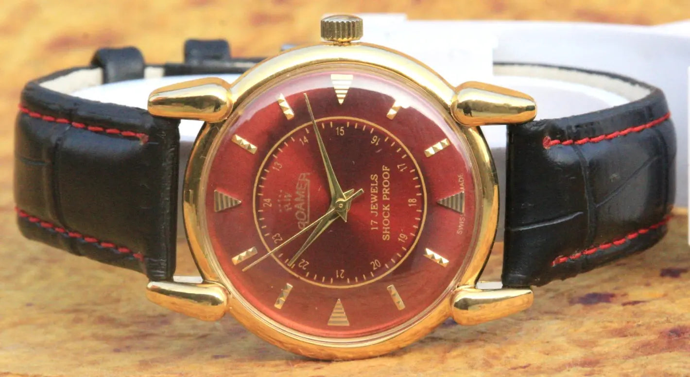 Roamer Vintage ST96 17 Jewels Hand Winding Swiss Made Wristwatch - Genuine Vintage Watches