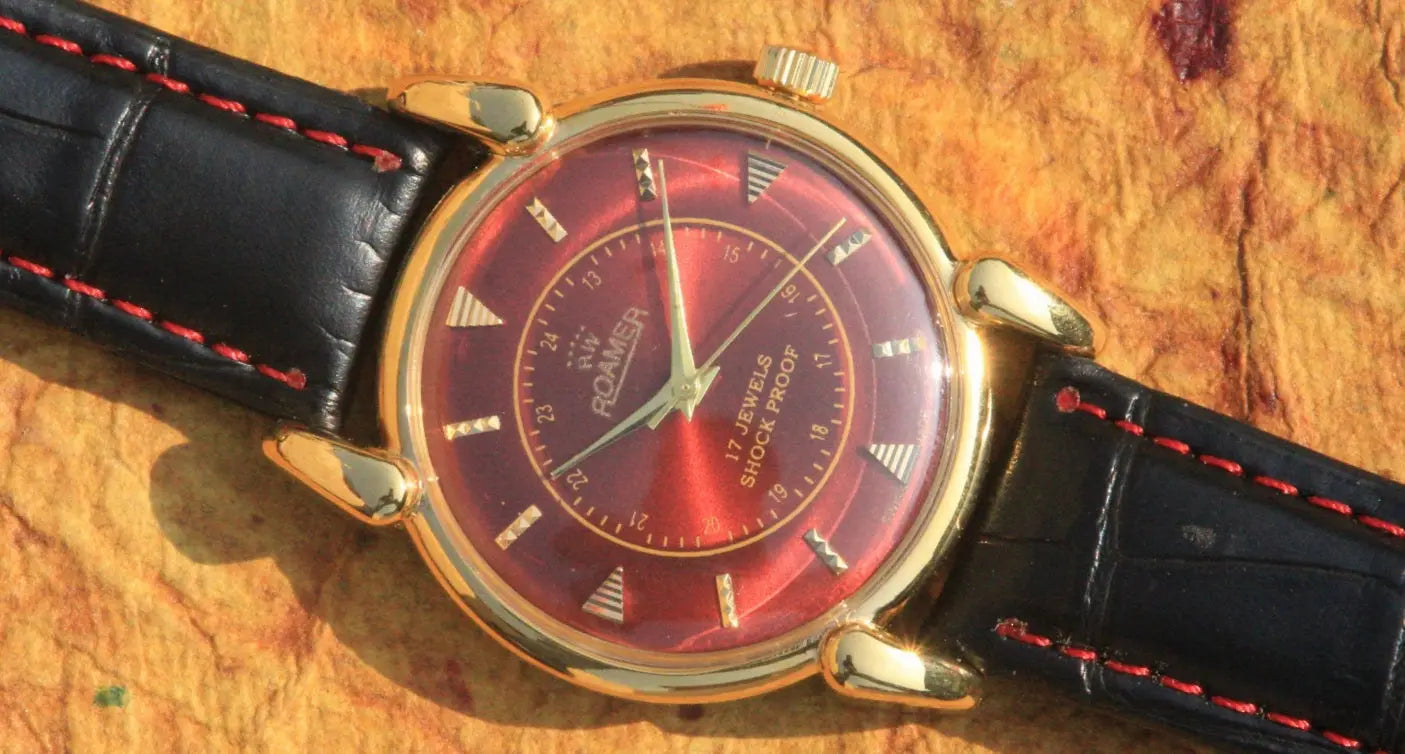 Roamer Vintage ST96 17 Jewels Hand Winding Swiss Made Wristwatch - Genuine Vintage Watches