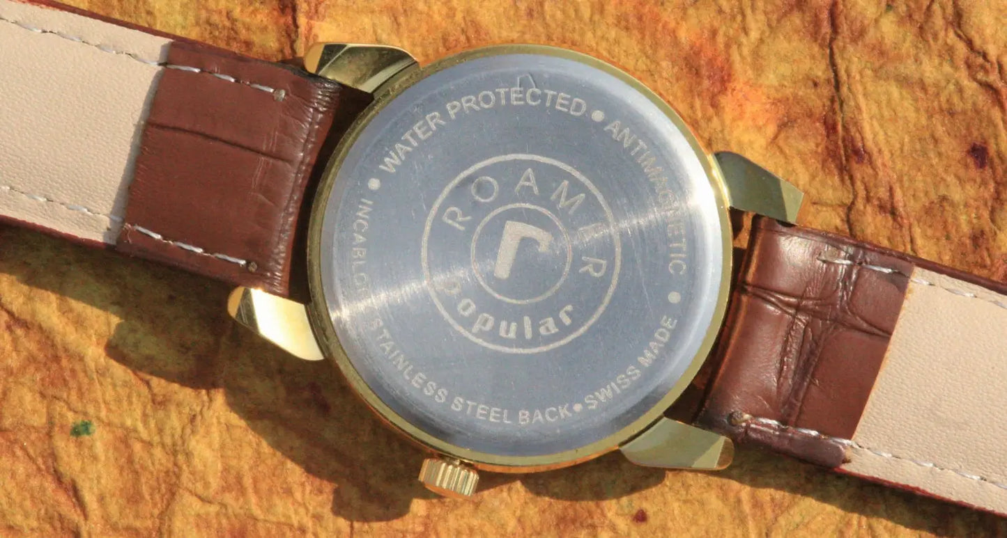 Roamer ST96 Vintage 17 Jewels Hand Winding Swiss Made Wristwatch - Genuine Vintage Watches