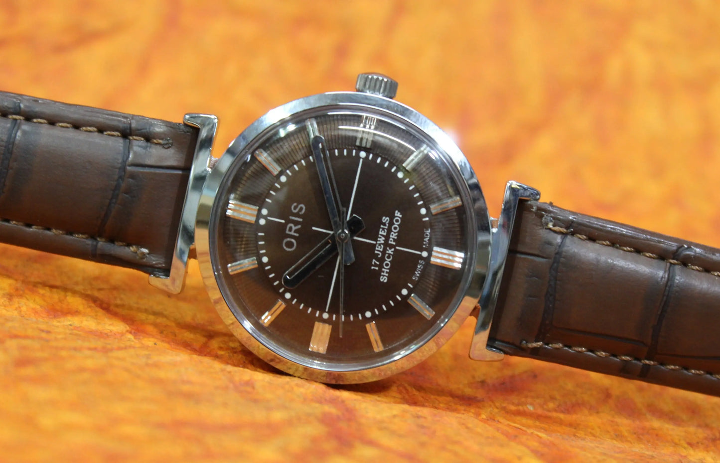 Men's Antique Watch ORIS Vintage 17 Jewels ST96 Mechanical Hand Wind Mechanism - Genuine Vintage Watches
