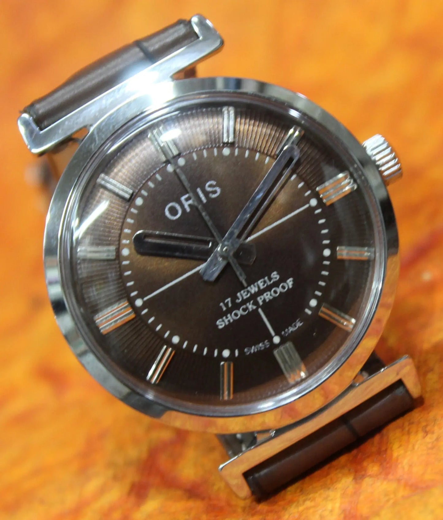 Men's Antique Watch ORIS Vintage 17 Jewels ST96 Mechanical Hand Wind Mechanism - Genuine Vintage Watches