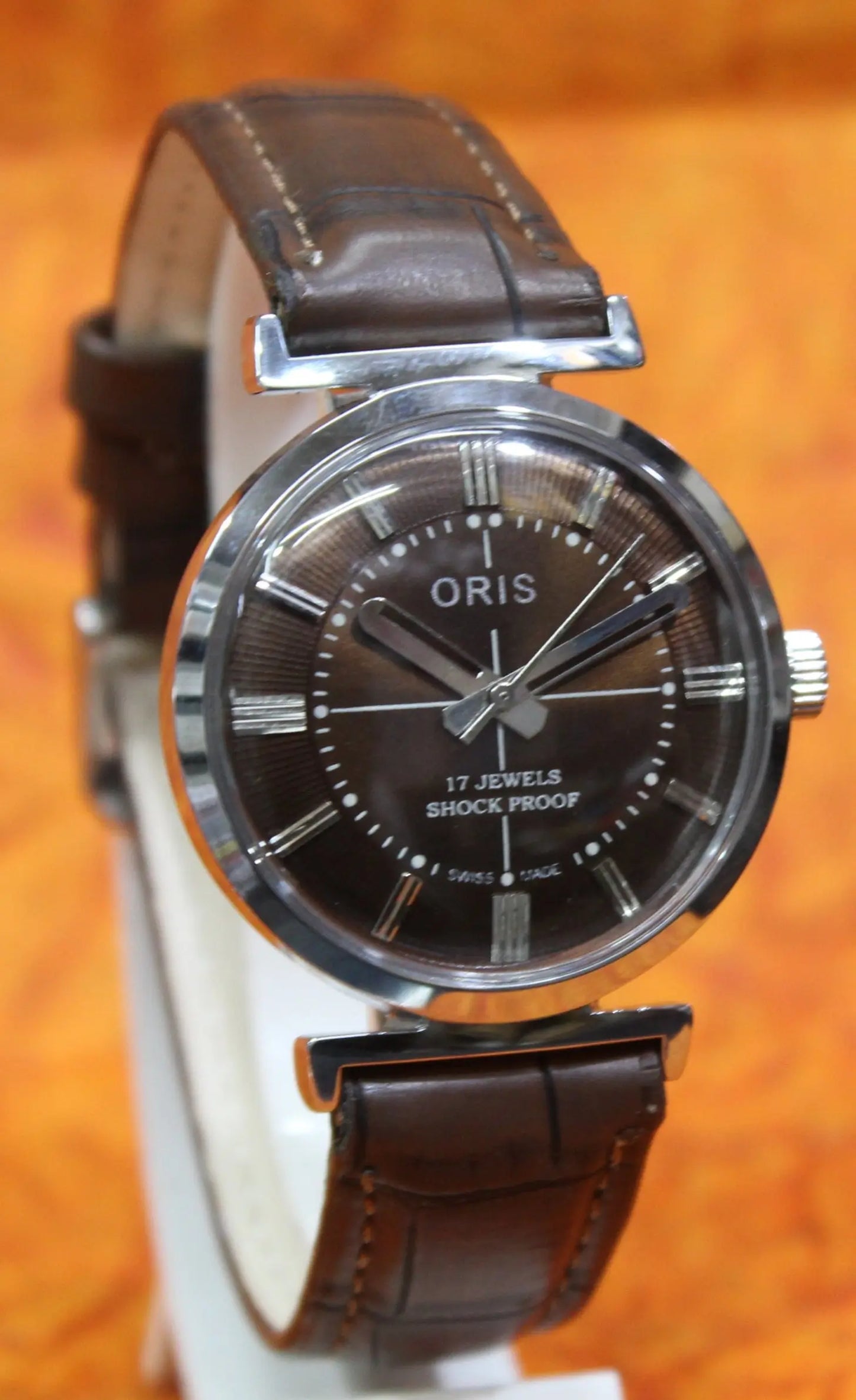 Men's Antique Watch ORIS Vintage 17 Jewels ST96 Mechanical Hand Wind Mechanism - Genuine Vintage Watches