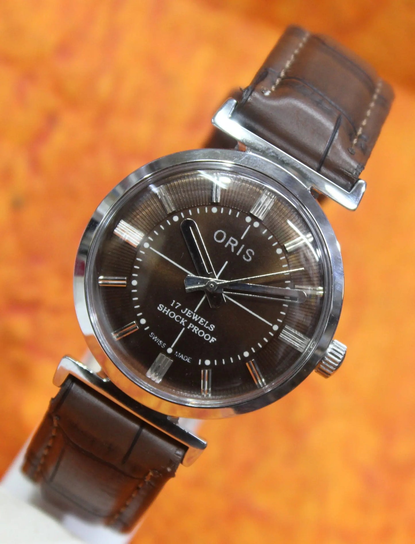 Men's Antique Watch ORIS Vintage 17 Jewels ST96 Mechanical Hand Wind Mechanism - Genuine Vintage Watches