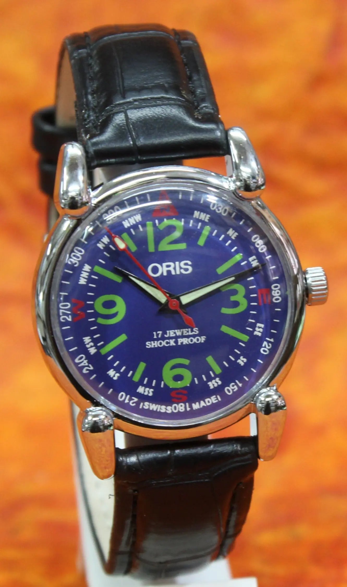 Swiss Made Men's Watch ORIS Vintage 17 Jewels FHF ST96 Hand Wind Mechanical Movement - Genuine Vintage Watches