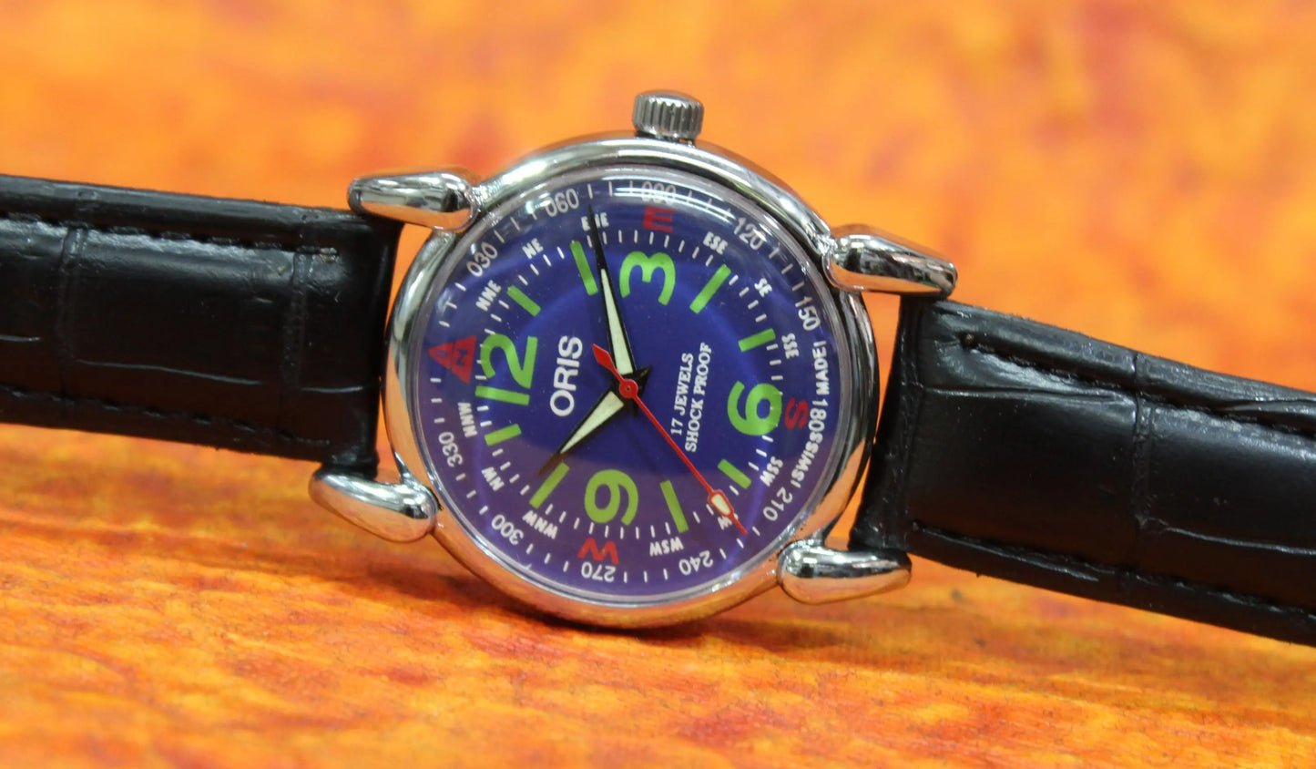 Swiss Made Men's Watch ORIS Vintage 17 Jewels FHF ST96 Hand Wind Mechanical Movement - Genuine Vintage Watches