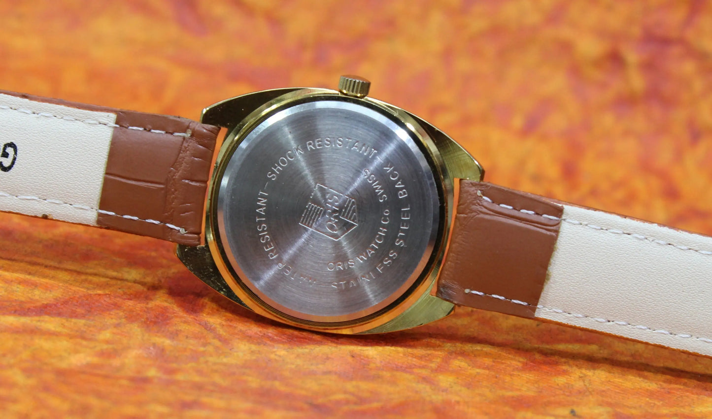 Mechanical Wristwatch ORIS Vintage 17 Jewels ST96 Swiss Made Hand Winding Mechanism - Genuine Vintage Watches