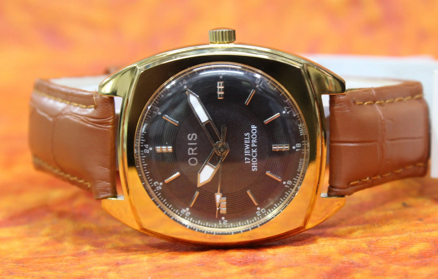 Mechanical Wristwatch ORIS Vintage 17 Jewels ST96 Swiss Made Hand Winding Mechanism - Genuine Vintage Watches