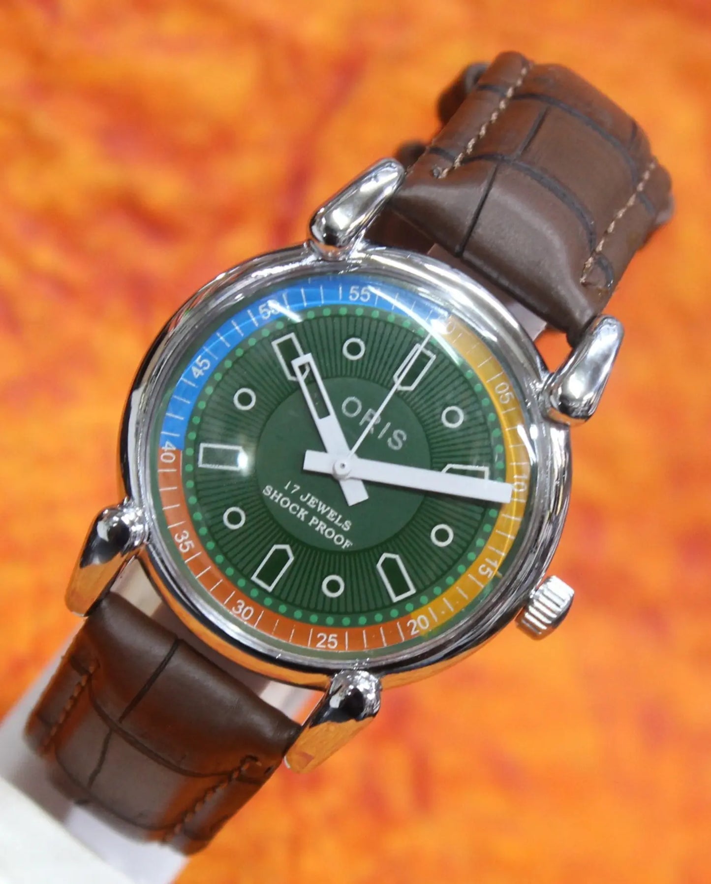 Antique Vintage ORIS Watch 17 Jewels FHF ST96 Mechanical Hand Wind Swiss Made Men's - Genuine Vintage Watches