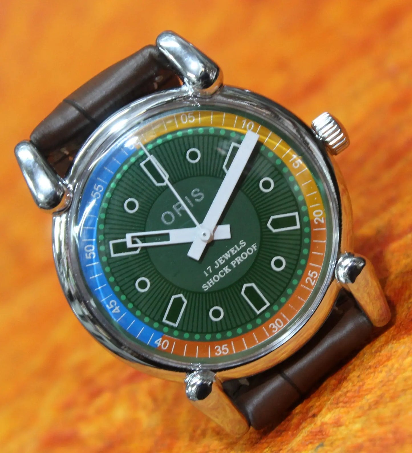 Antique Vintage ORIS Watch 17 Jewels FHF ST96 Mechanical Hand Wind Swiss Made Men's - Genuine Vintage Watches
