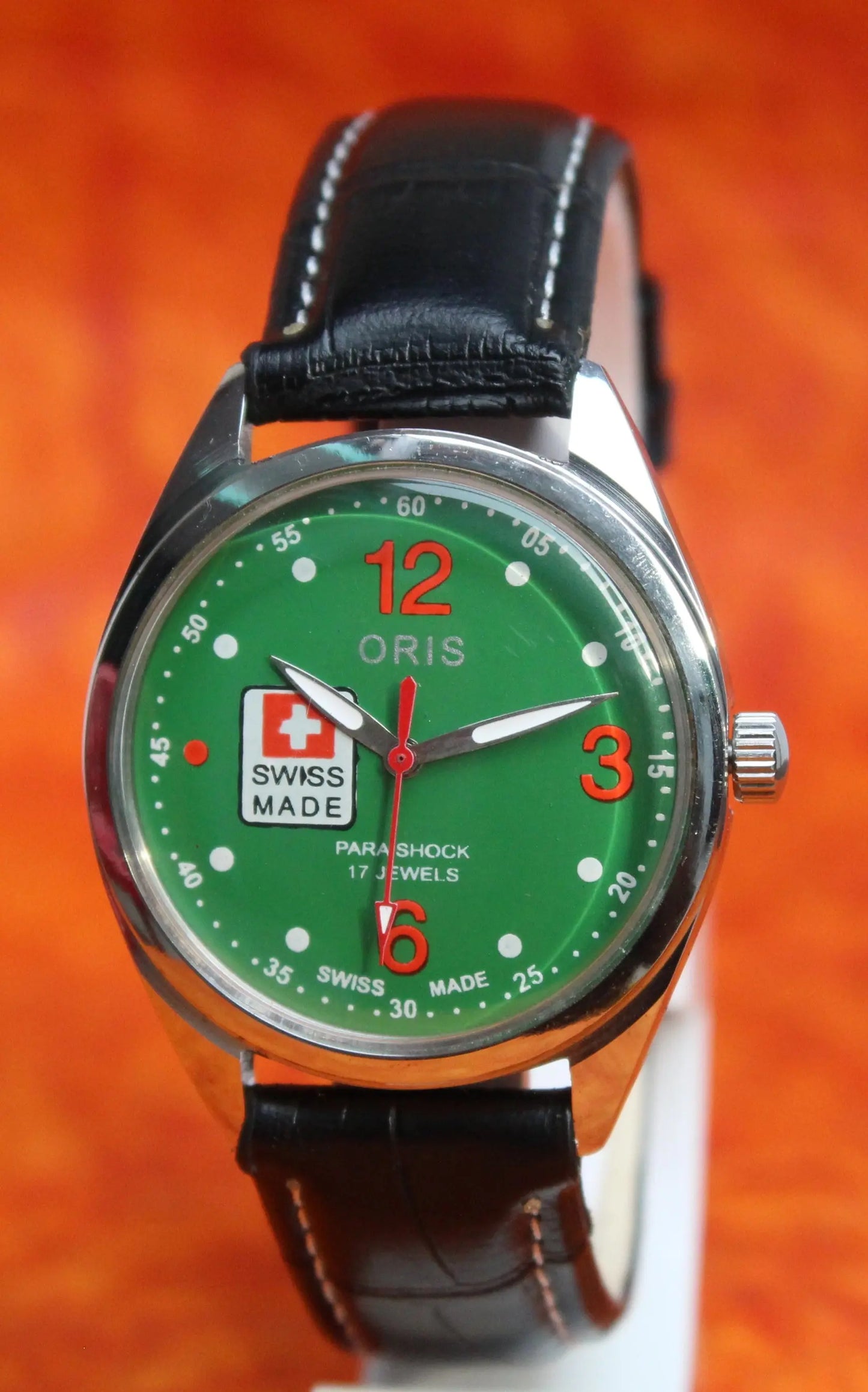 Mechanical Swiss Made Watch ORIS Vintage 17 Jewels ST96 Hand Wind Mechanism - Genuine Vintage Watches