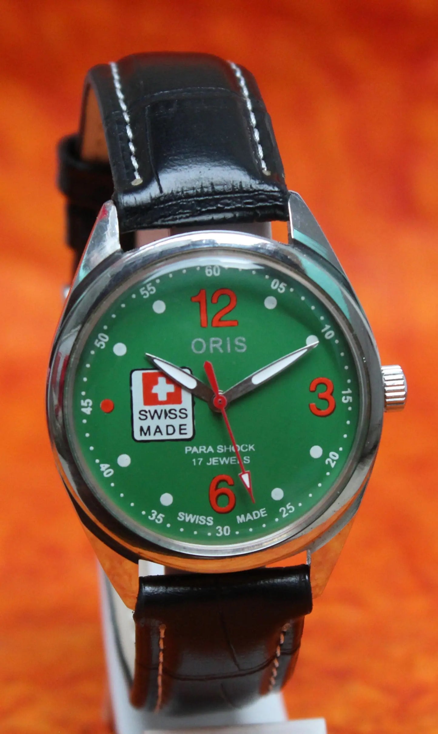 Mechanical Swiss Made Watch ORIS Vintage 17 Jewels ST96 Hand Wind Mechanism - Genuine Vintage Watches