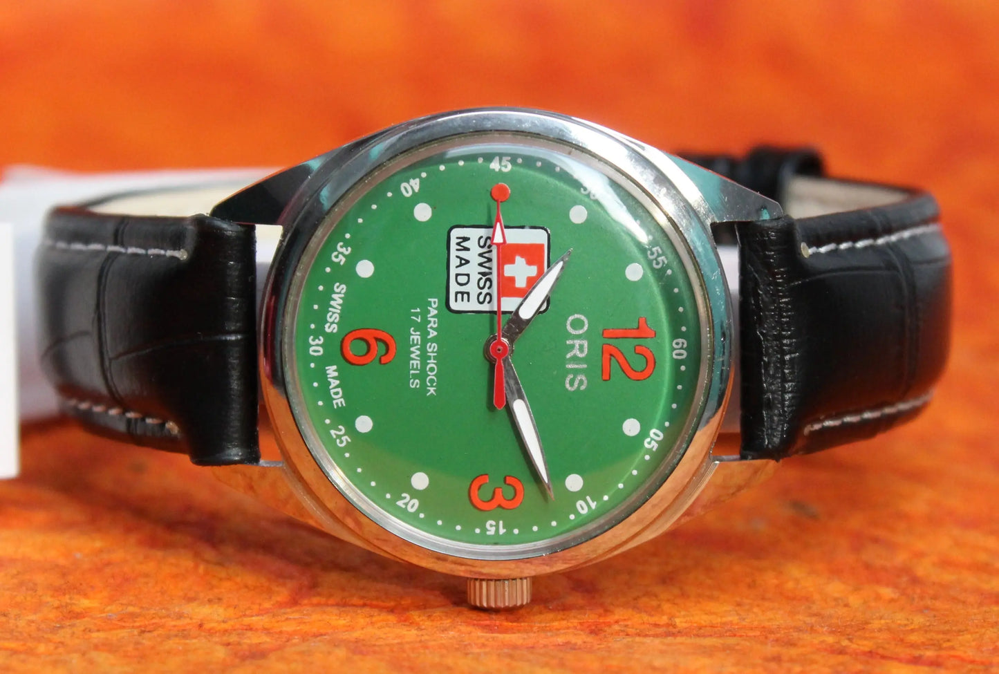 Mechanical Swiss Made Watch ORIS Vintage 17 Jewels ST96 Hand Wind Mechanism - Genuine Vintage Watches