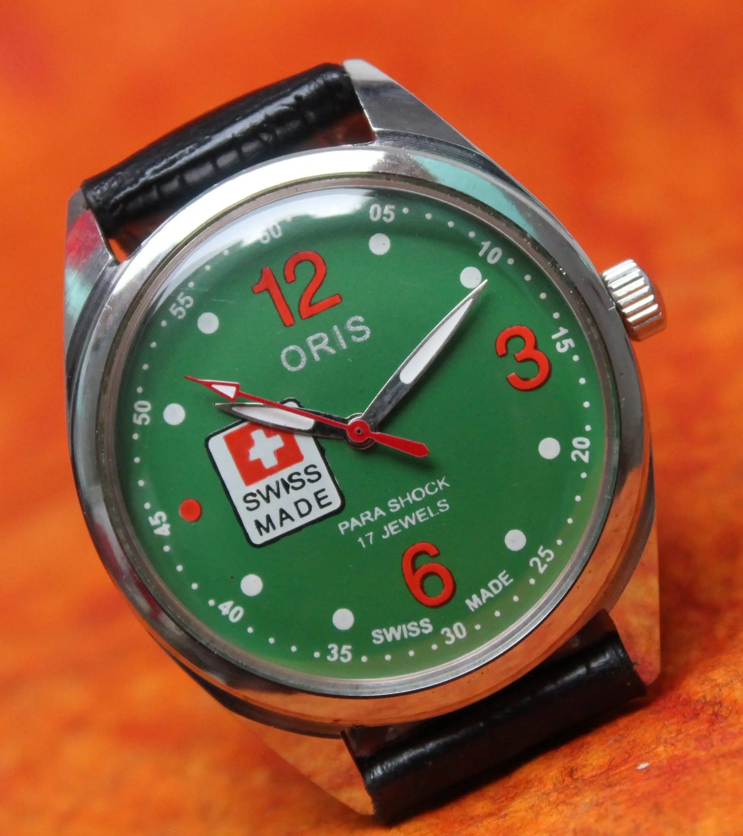 Mechanical Swiss Made Watch ORIS Vintage 17 Jewels ST96 Hand Wind Mechanism - Genuine Vintage Watches