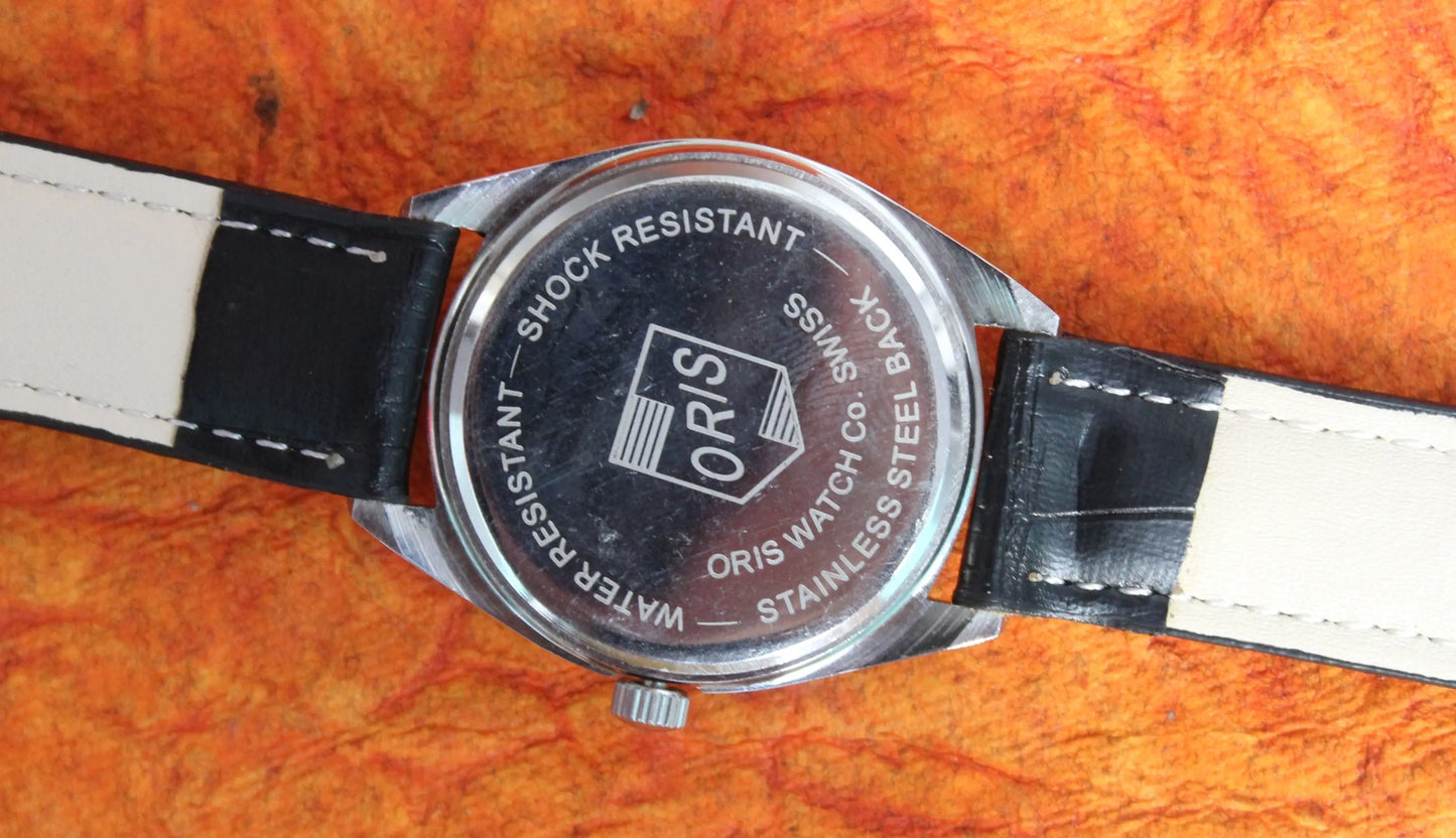 Mechanical Swiss Made Watch ORIS Vintage 17 Jewels ST96 Hand Wind Mechanism - Genuine Vintage Watches
