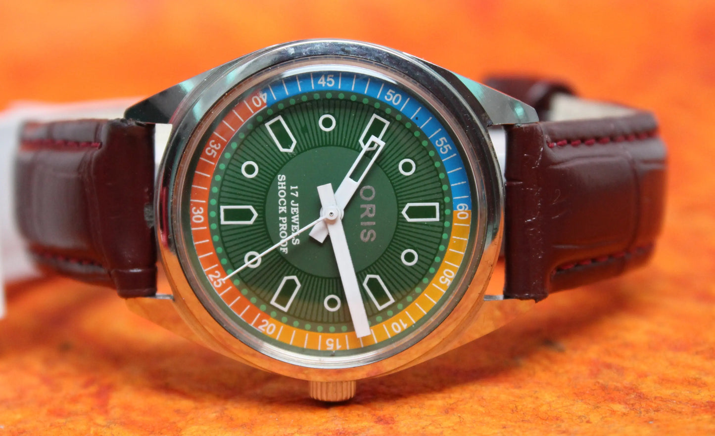 Oris Wristwatch 17 Jewels FHF ST96 Mechanical Hand Wind Swiss Made Movement - Genuine Vintage Watches