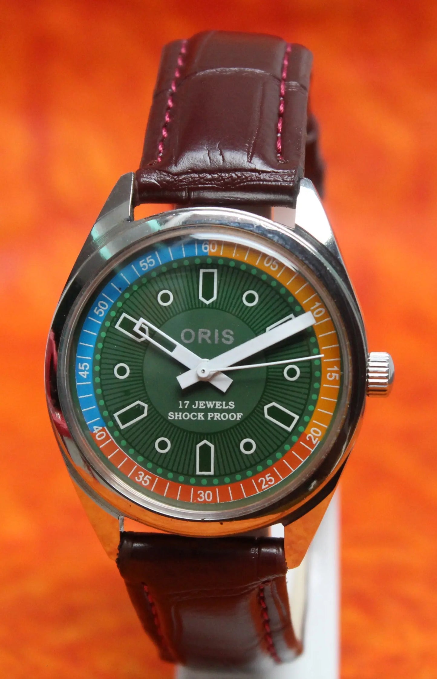 Oris Wristwatch 17 Jewels FHF ST96 Mechanical Hand Wind Swiss Made Movement - Genuine Vintage Watches