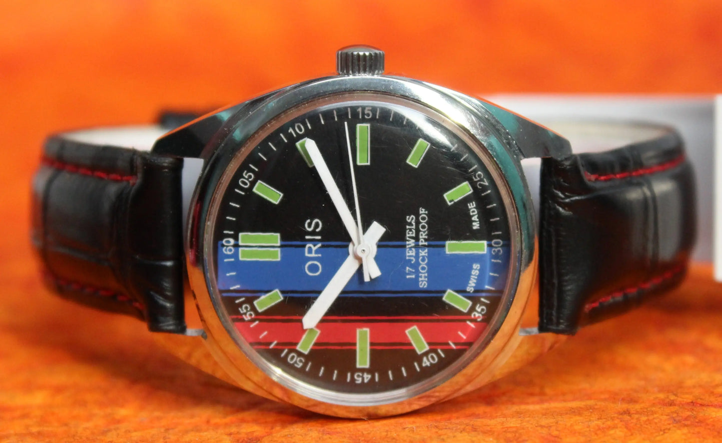 Mechanical Hand Wind Vintage ORIS 17 Jewels FHF ST96 Mechanical Hand Wind Swiss Made - Genuine Vintage Watches