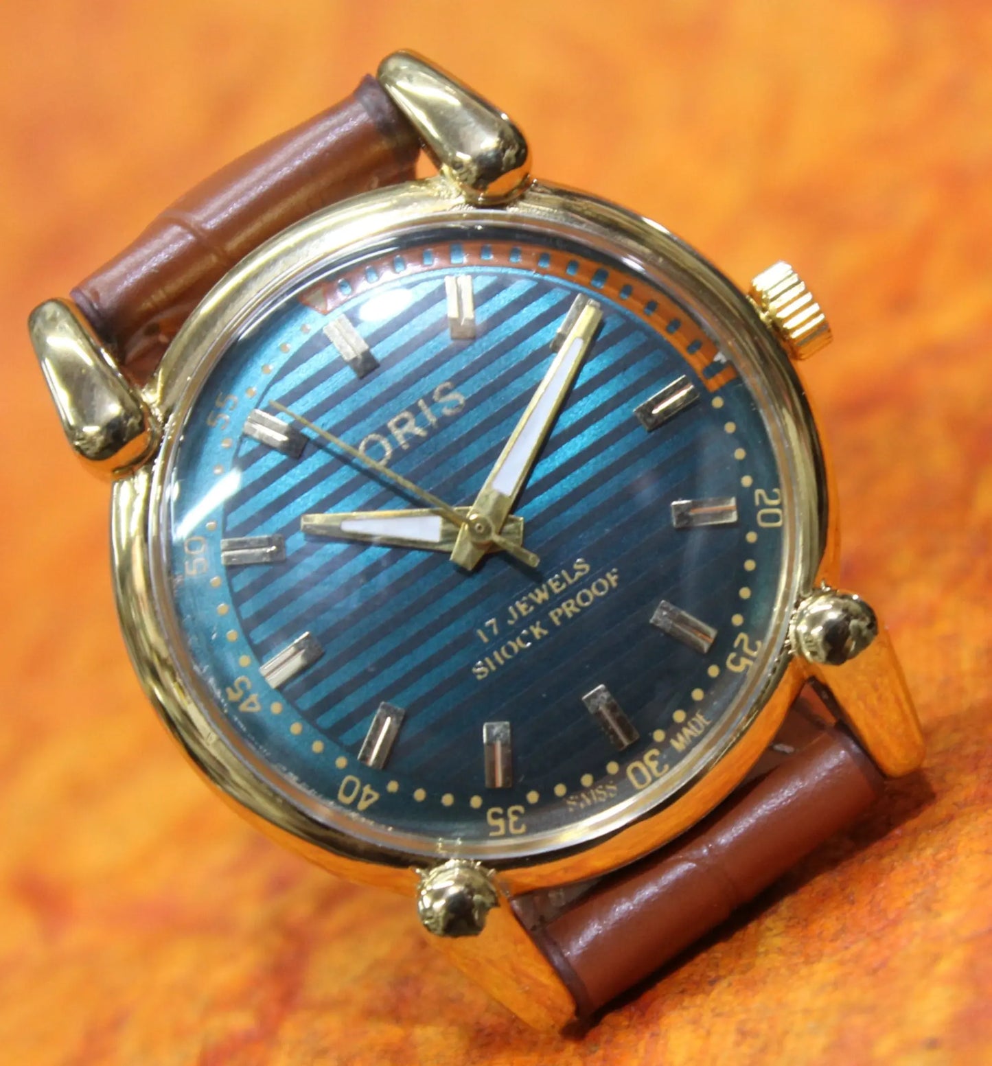 Men's Wristwatch Oris Vintage 17 Jewels FHF ST96 Mechanical Swiss Made Hand Winding - Genuine Vintage Watches