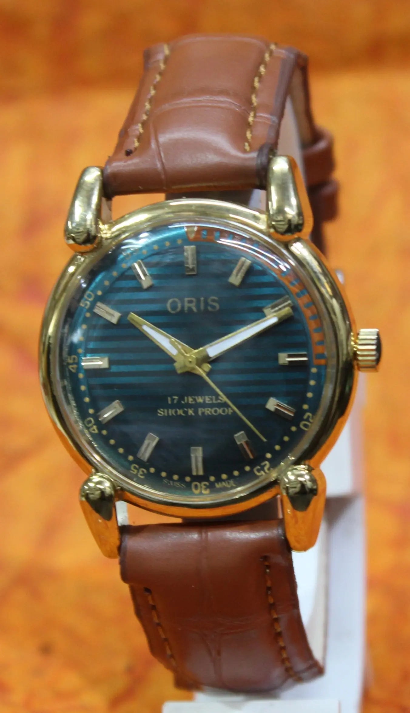 Men's Wristwatch Oris Vintage 17 Jewels FHF ST96 Mechanical Swiss Made Hand Winding - Genuine Vintage Watches