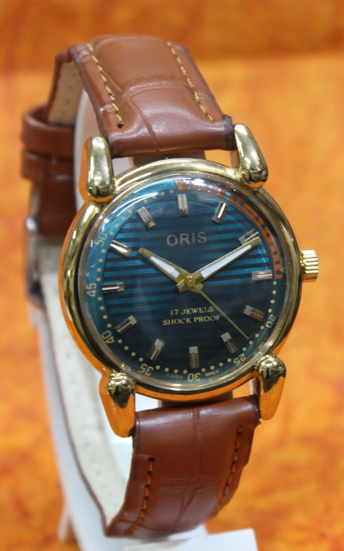 Men's Wristwatch Oris Vintage 17 Jewels FHF ST96 Mechanical Swiss Made Hand Winding - Genuine Vintage Watches