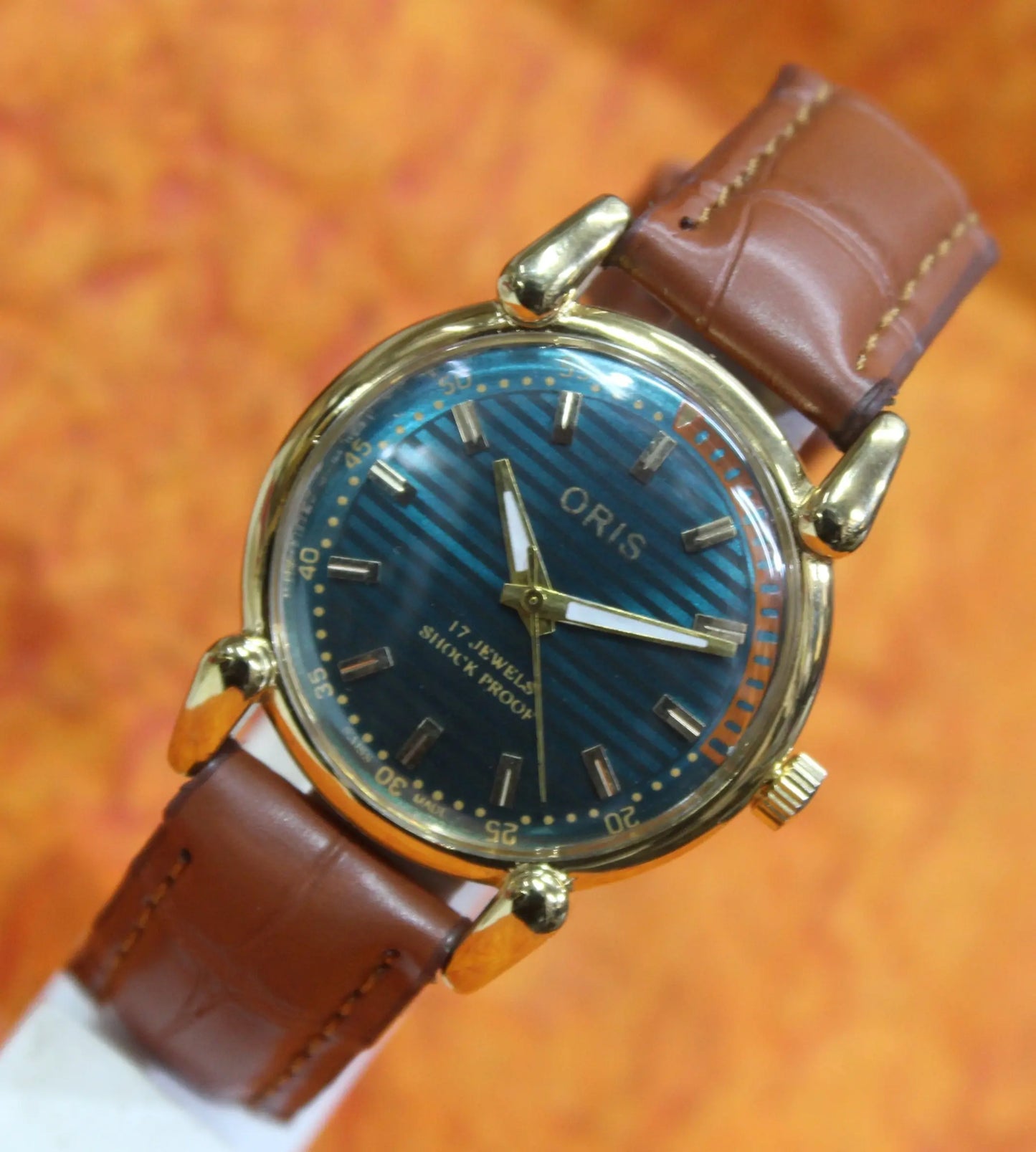 Men's Wristwatch Oris Vintage 17 Jewels FHF ST96 Mechanical Swiss Made Hand Winding - Genuine Vintage Watches