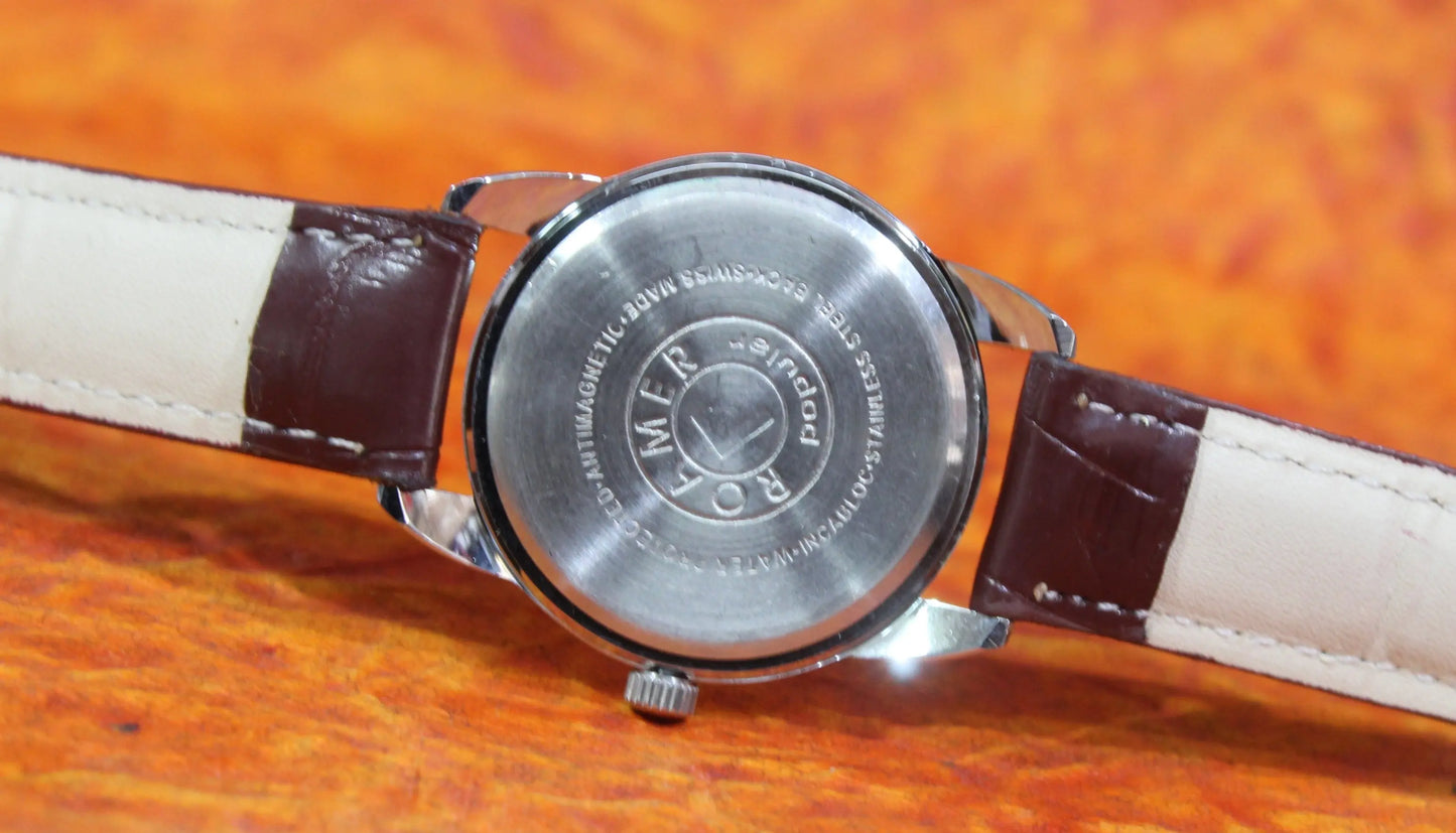 Roamer Vintage Wristwatch ST96 17 Jewels Mechanical Hand Wind Swiss Made - Genuine Vintage Watches