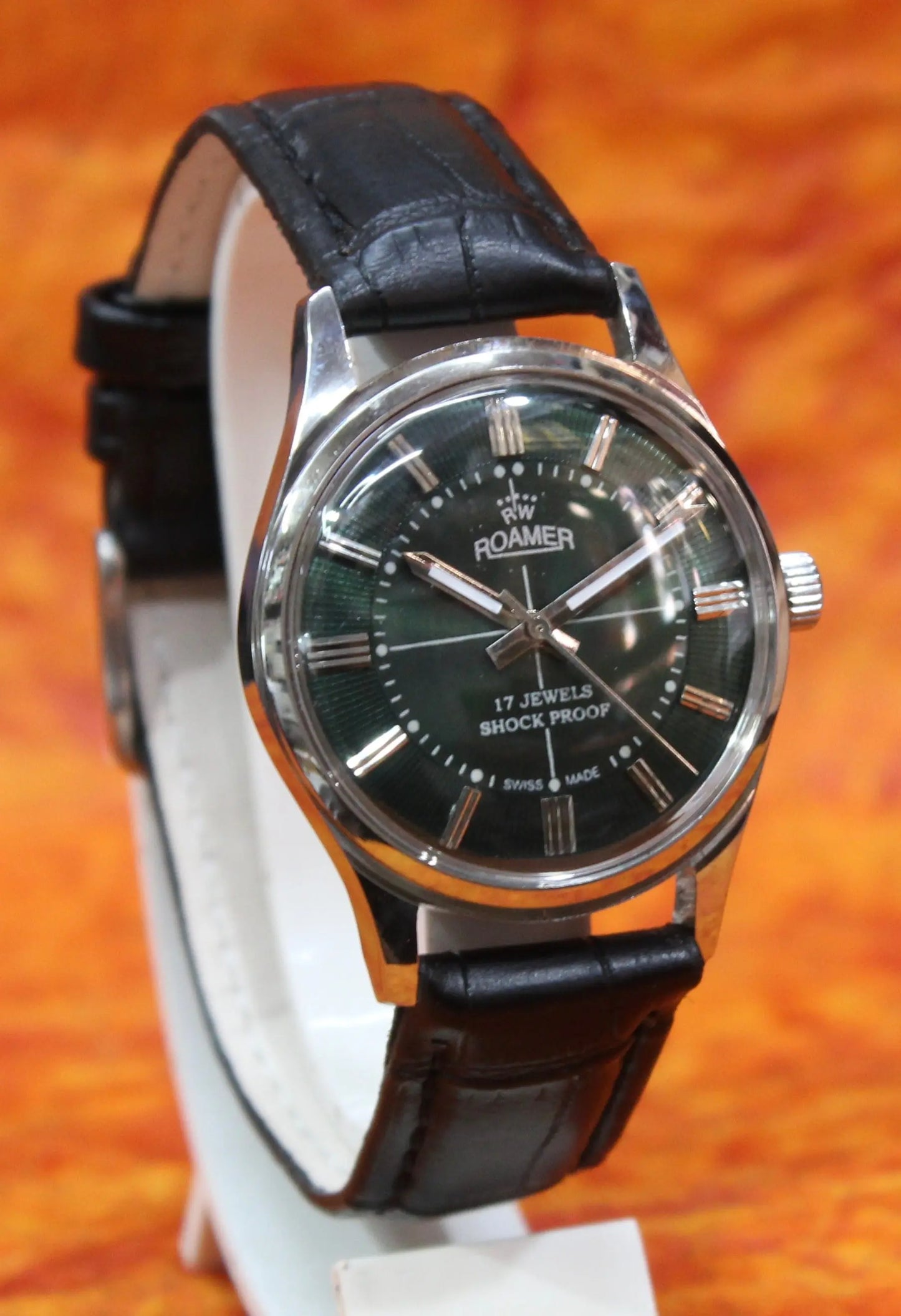 Hand Winding Swiss Made Wristwatch Roamer 17 Jewels FHF ST96 Vintage Mechanical Movement - Genuine Vintage Watches