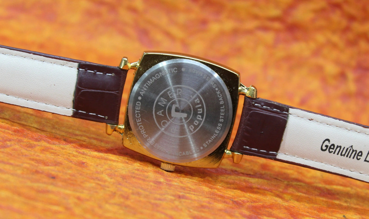 Roamer Vintage Wristwatch 17 Jewels FHF ST96 Mechanical Hand Winding Swiss Made Movement - Genuine Vintage Watches