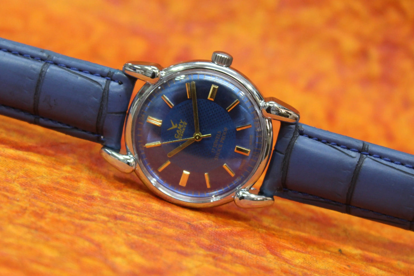 Camy Geneva Vintage 17 Jewels FHF ST96 Mechanical Hand Winding Swiss Made Wristwatch - Genuine Vintage Watches