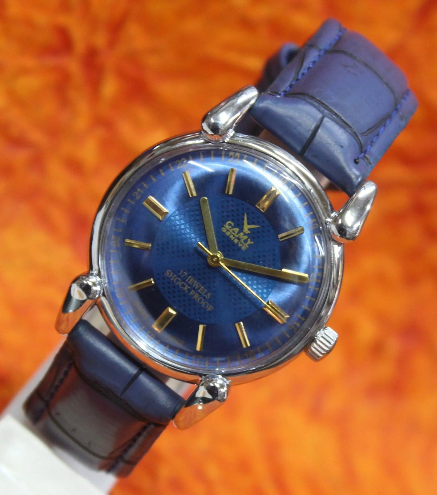 Camy Geneva Vintage 17 Jewels FHF ST96 Mechanical Hand Winding Swiss Made Wristwatch - Genuine Vintage Watches