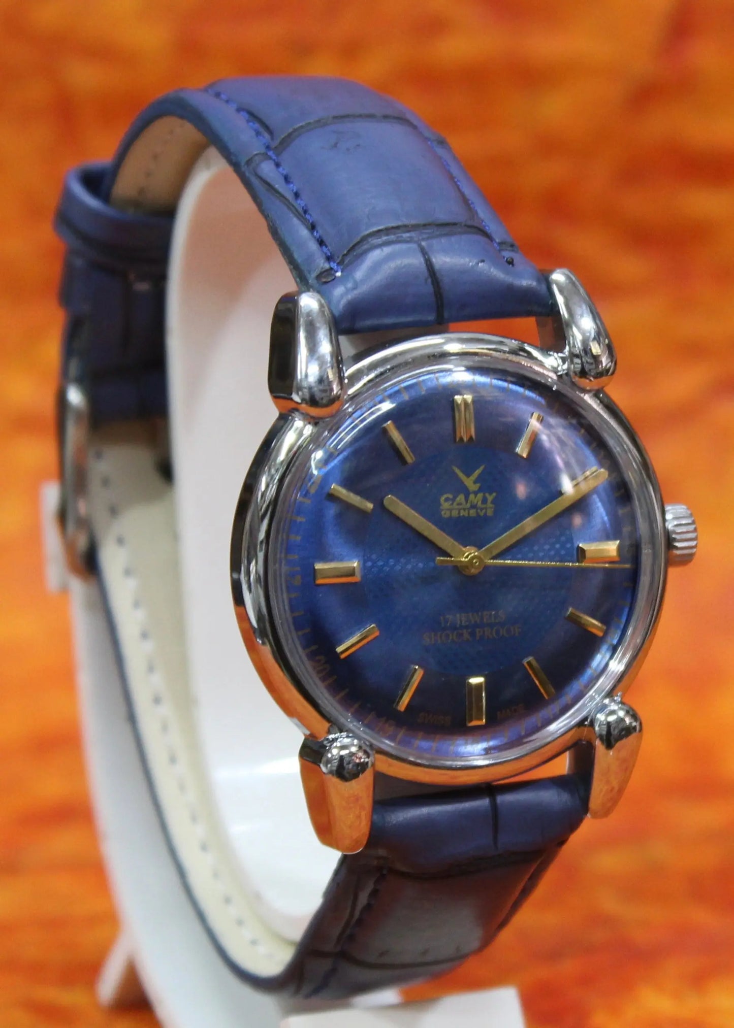 Camy Geneva Vintage 17 Jewels FHF ST96 Mechanical Hand Winding Swiss Made Wristwatch - Genuine Vintage Watches