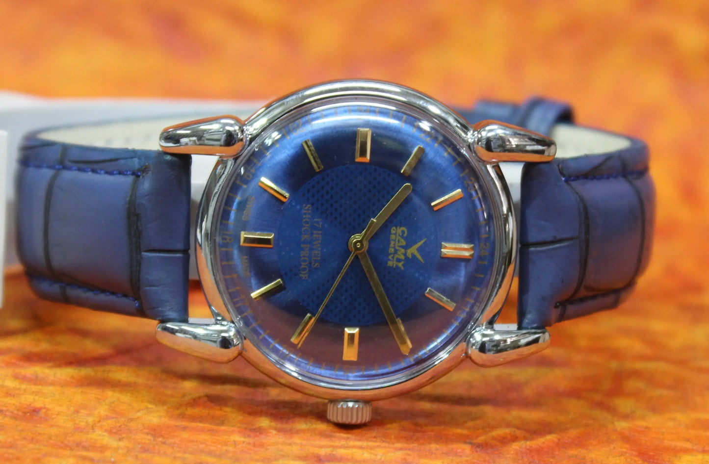 Camy Geneva Vintage 17 Jewels FHF ST96 Mechanical Hand Winding Swiss Made Wristwatch - Genuine Vintage Watches