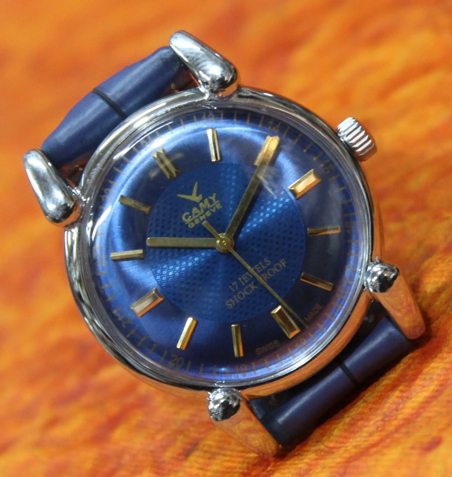 Camy Geneva Vintage 17 Jewels FHF ST96 Mechanical Hand Winding Swiss Made Wristwatch - Genuine Vintage Watches