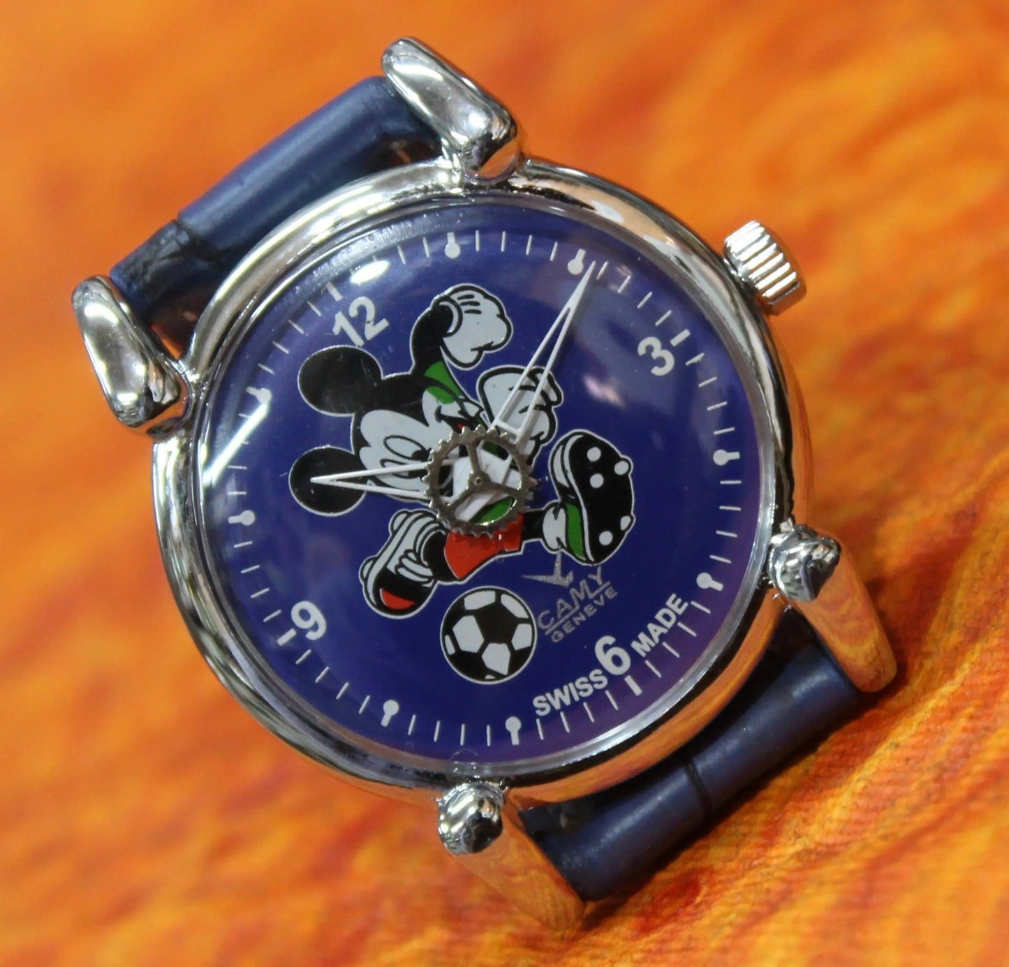 Mickey Mouse Wrist watch Camy Geneva 17 Jewels ST96 Mechanical Hand Wind Movement - Genuine Vintage Watches