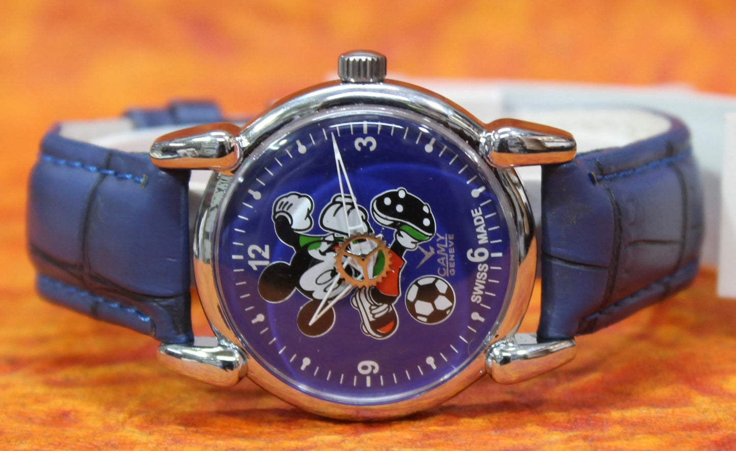 Mickey Mouse Wrist watch Camy Geneva 17 Jewels ST96 Mechanical Hand Wind Movement - Genuine Vintage Watches
